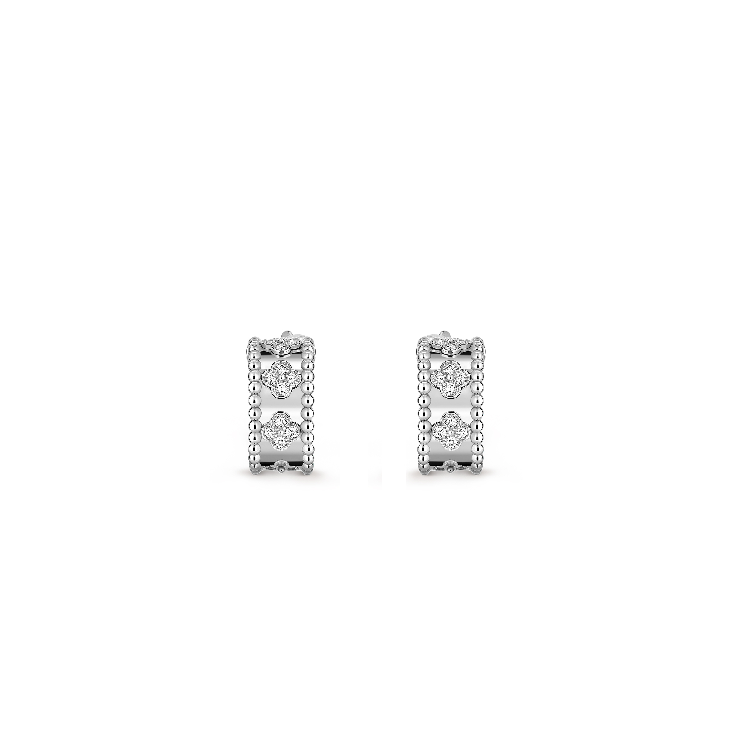 VAN CLEEF ARPELS PERLÉE CLOVERS HOOP EARRINGS VCARO2ML00